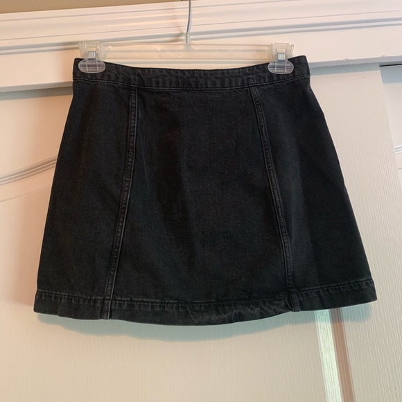 Black Denim Topshop Skirt - Picture 6 of 7